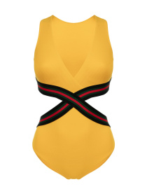 Купальник Brabrabra модель SO246809_yellow Купальник Brabrabra модель SO246809_yellow Фото