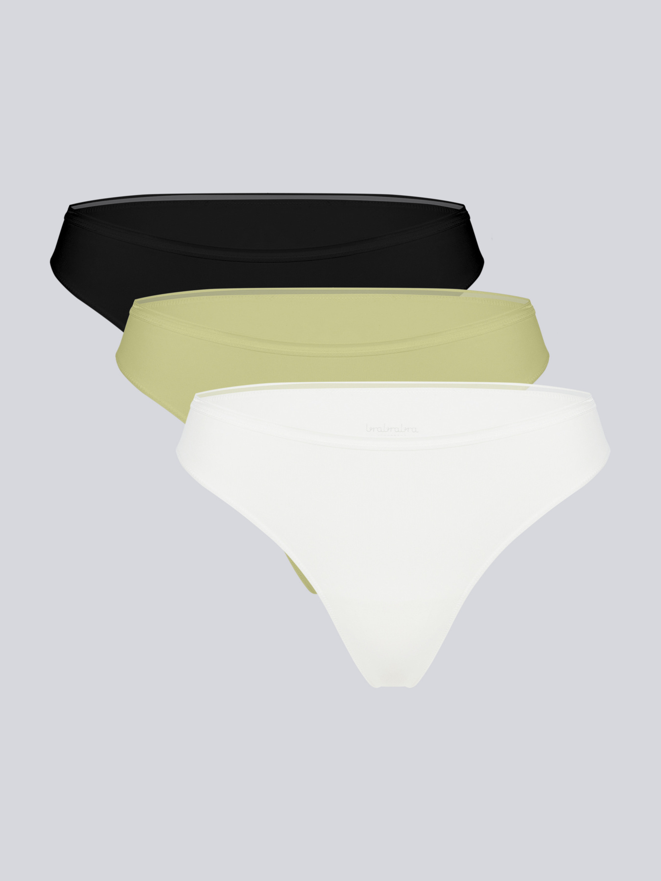 Набір трусів Brabrabra модель SLZ26902002_white.khaki.black Фото