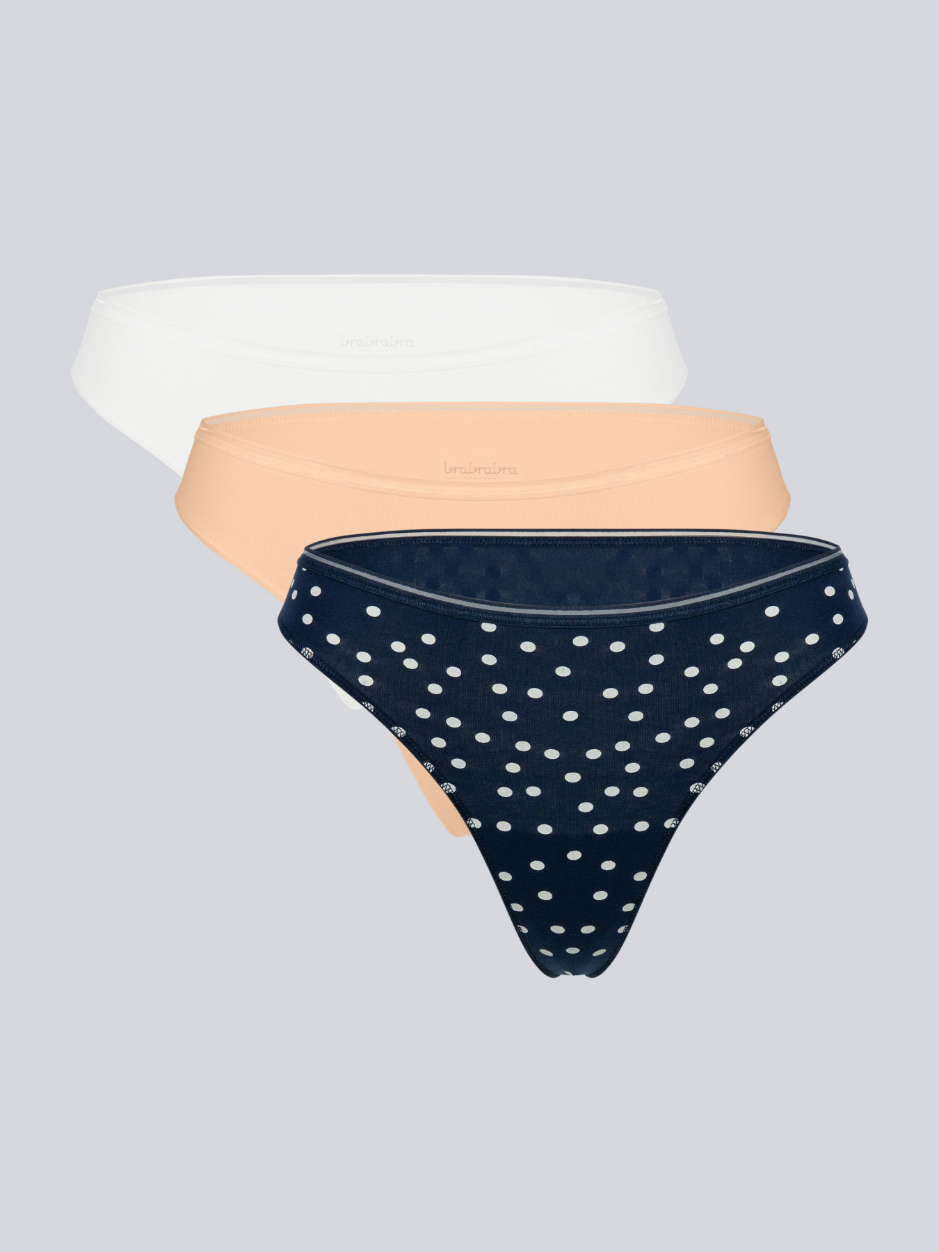 Набір трусів Brabrabra модель SLZ26902002_print.beige.white Фото