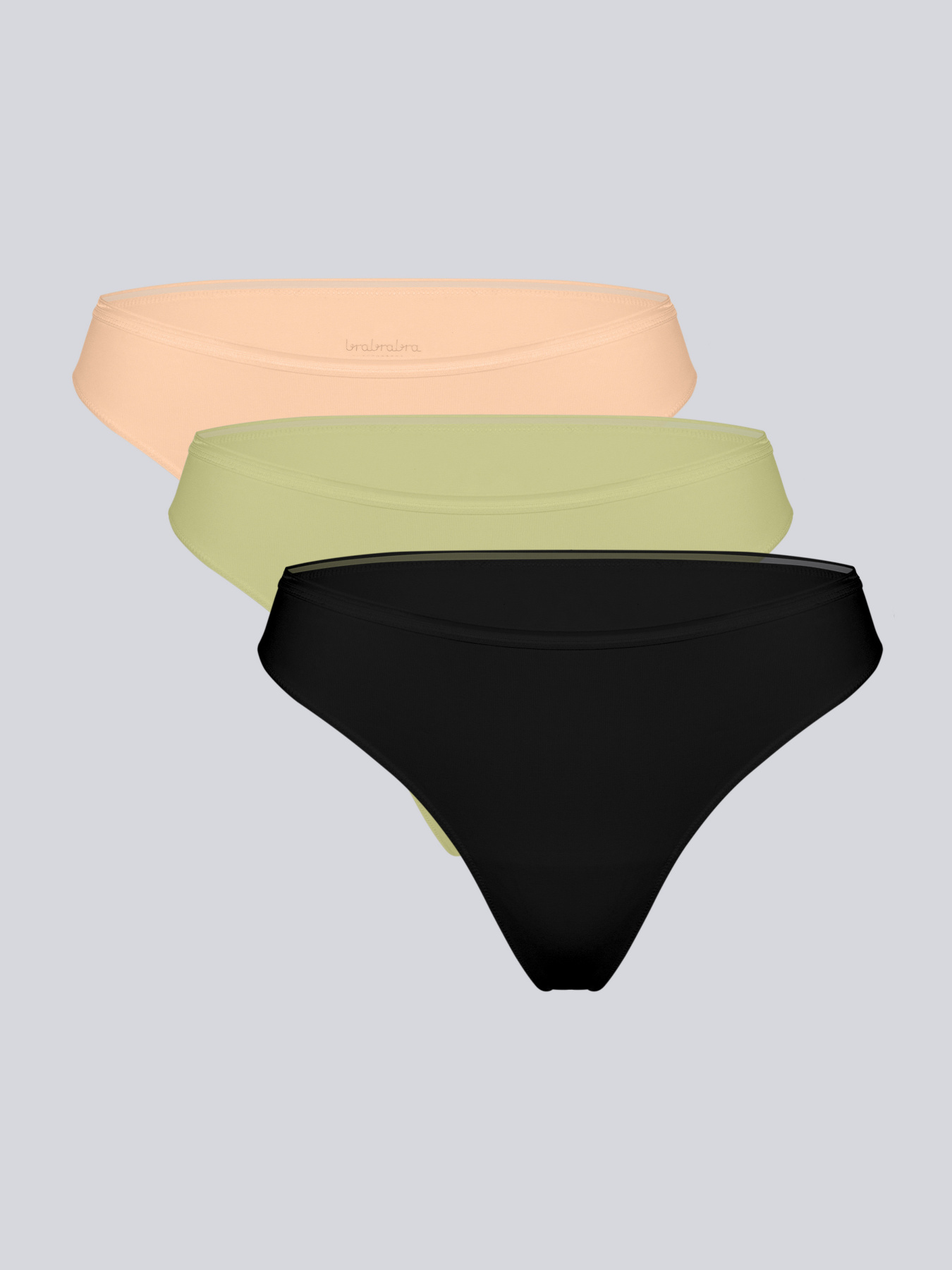 Набір трусів Brabrabra модель SLZ26902002_khaki.beige.black Фото