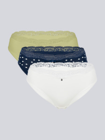 Набір трусів Brabrabra модель SLZ26902011_print.khaki.white Набір трусів Brabrabra модель SLZ26902011_print.khaki.white Фото