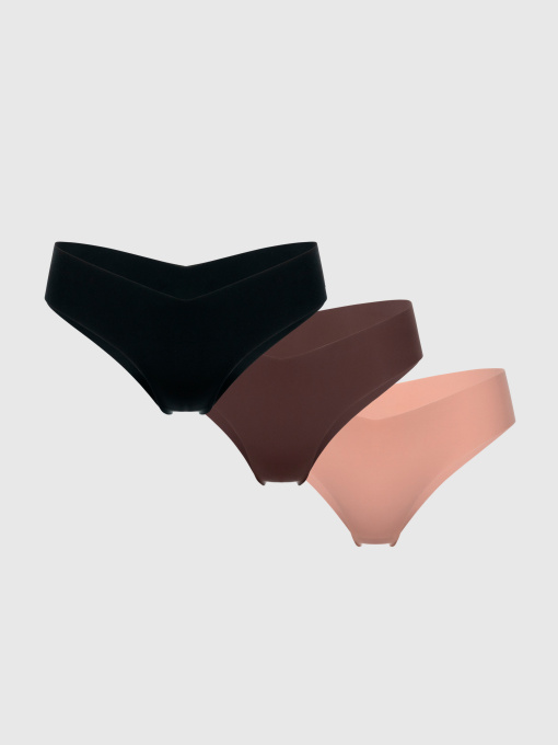 Набор трусов Brabrabra модель SLZ26702028_3_black.taupe.dark-nude Фото