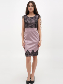 Сукня міні Sassofono модель A271-SC-2450_сиреневый Фото