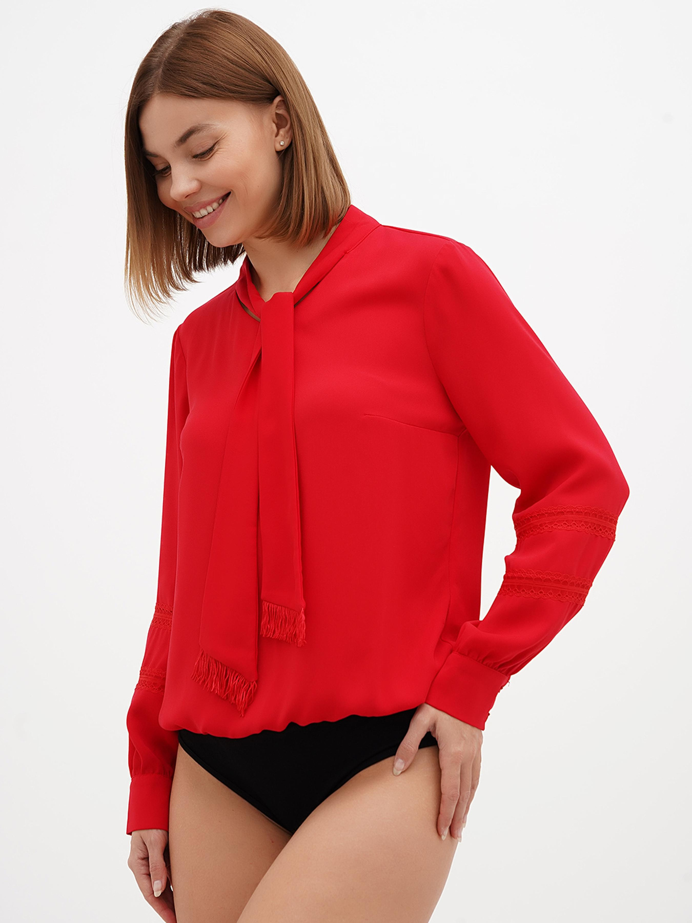 Блуза Sassofono модель A271-SF-1865_красный Фото