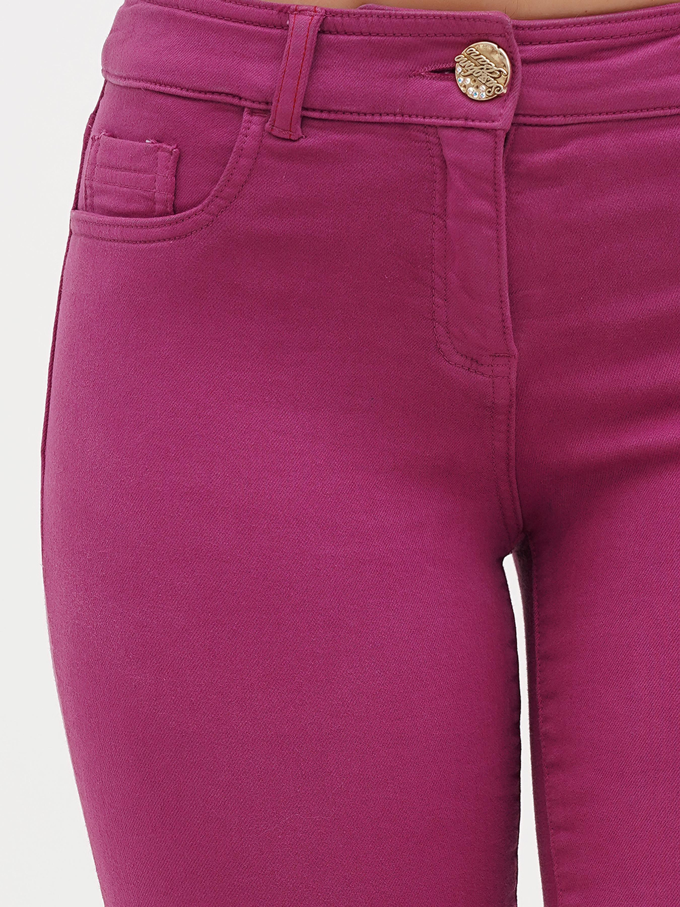 Скіні джинси Sassofono модель A271-SF-2532_малиновый Фото