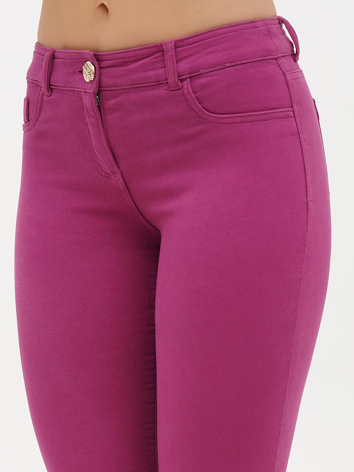 Скіні джинси Sassofono модель A271-SF-2532_малиновый Скіні джинси Sassofono модель A271-SF-2532_малиновый Фото