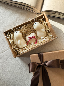 Набір ароматичних свічок "Весняна ніжність", з натурального оливкового воску Candle Design модель 200.0090 Набір ароматичних свічок "Весняна ніжність", з натурального оливкового воску Candle Design модель 200.0090 Фото