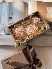 Набор ароматических свечей "Вечер в жасминовом саду", из натурального оливкового воска Candle Design модель 200.0006 Фото