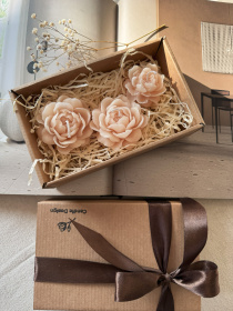 Набор ароматических свечей "Вечер в жасминовом саду", из натурального оливкового воска Candle Design модель 200.0006 Фото