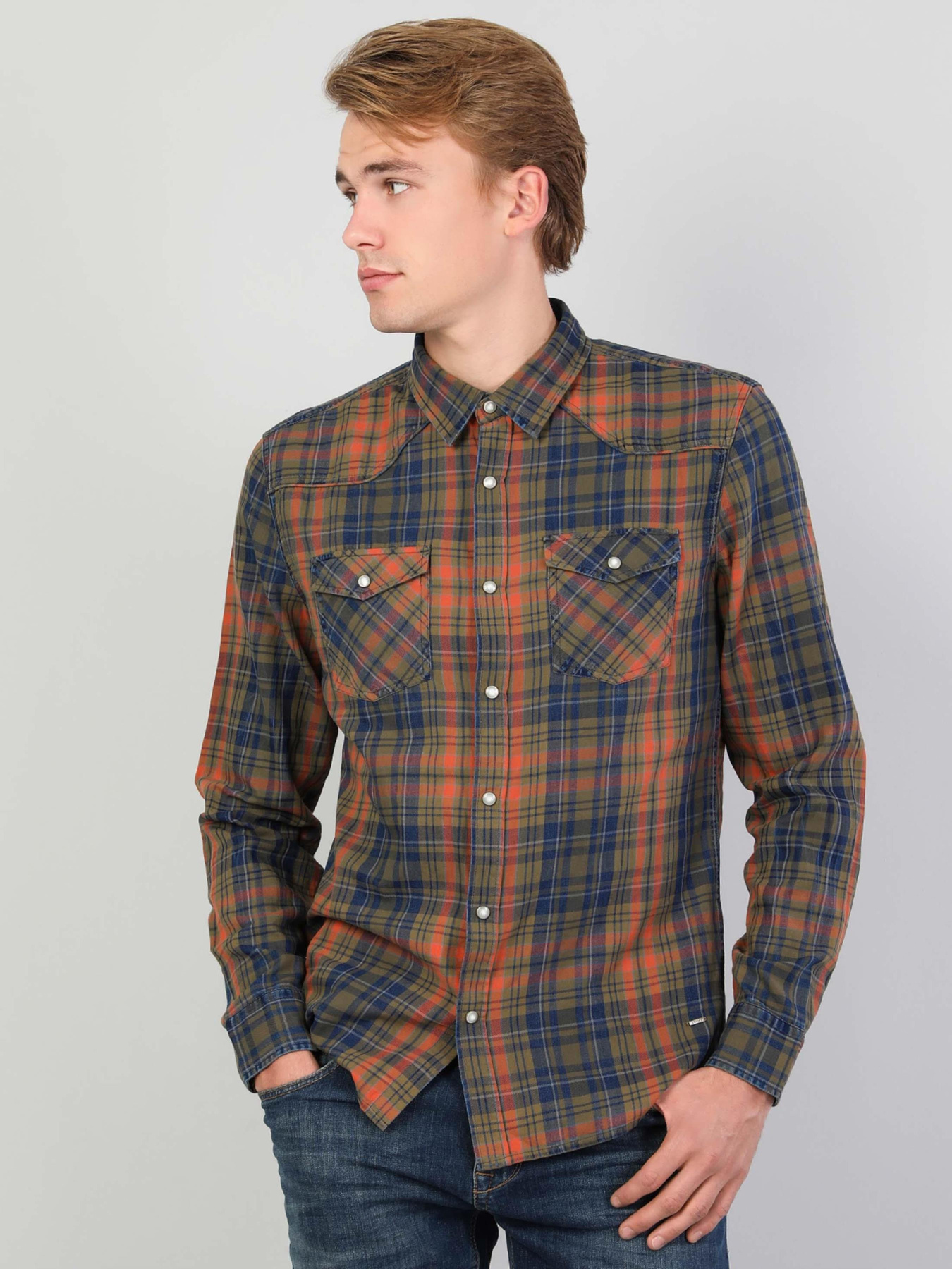 Рубашки Colin’s модель CL1047335_Q1.V1_KHA Фото