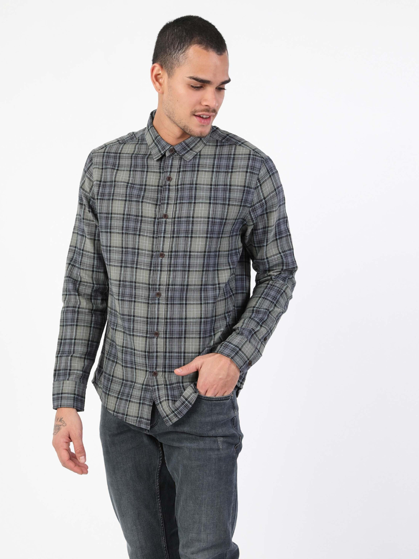 Рубашки Colin’s модель CL1047451_Q1.V1_KHA Фото