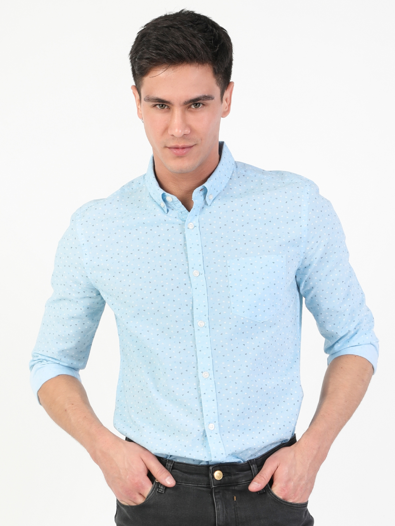 Рубашки Colin’s модель CL1047465_Q1.V1_BLE Фото