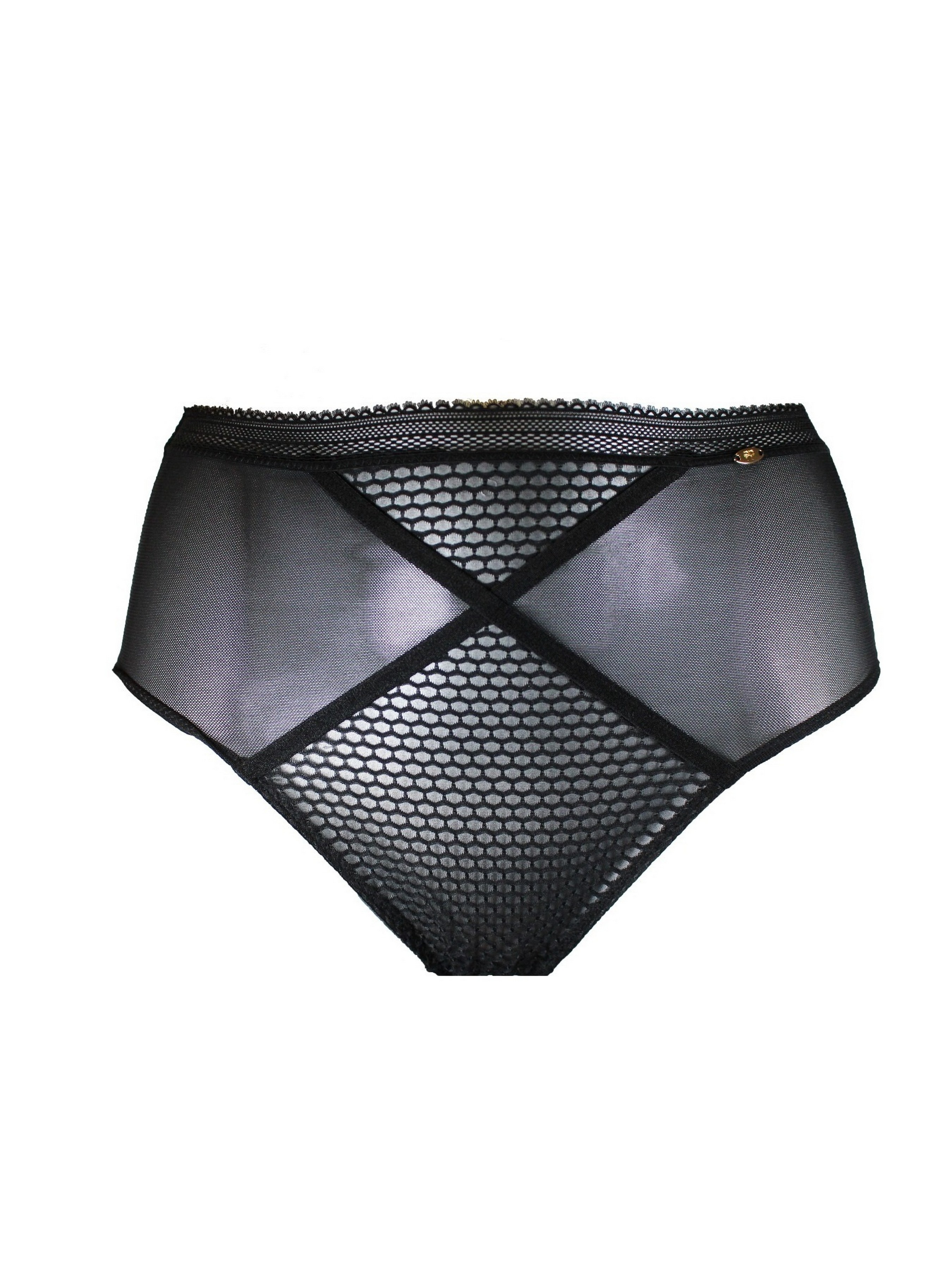 Жіночі Труси PRETTY POLLY Diamond Mesh (LPAXU7BLK) колір чорний, матеріал поліамід/поліестер