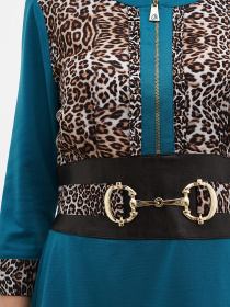 Платье мини Sassofono модель A271-SC-1232_зеленый Фото