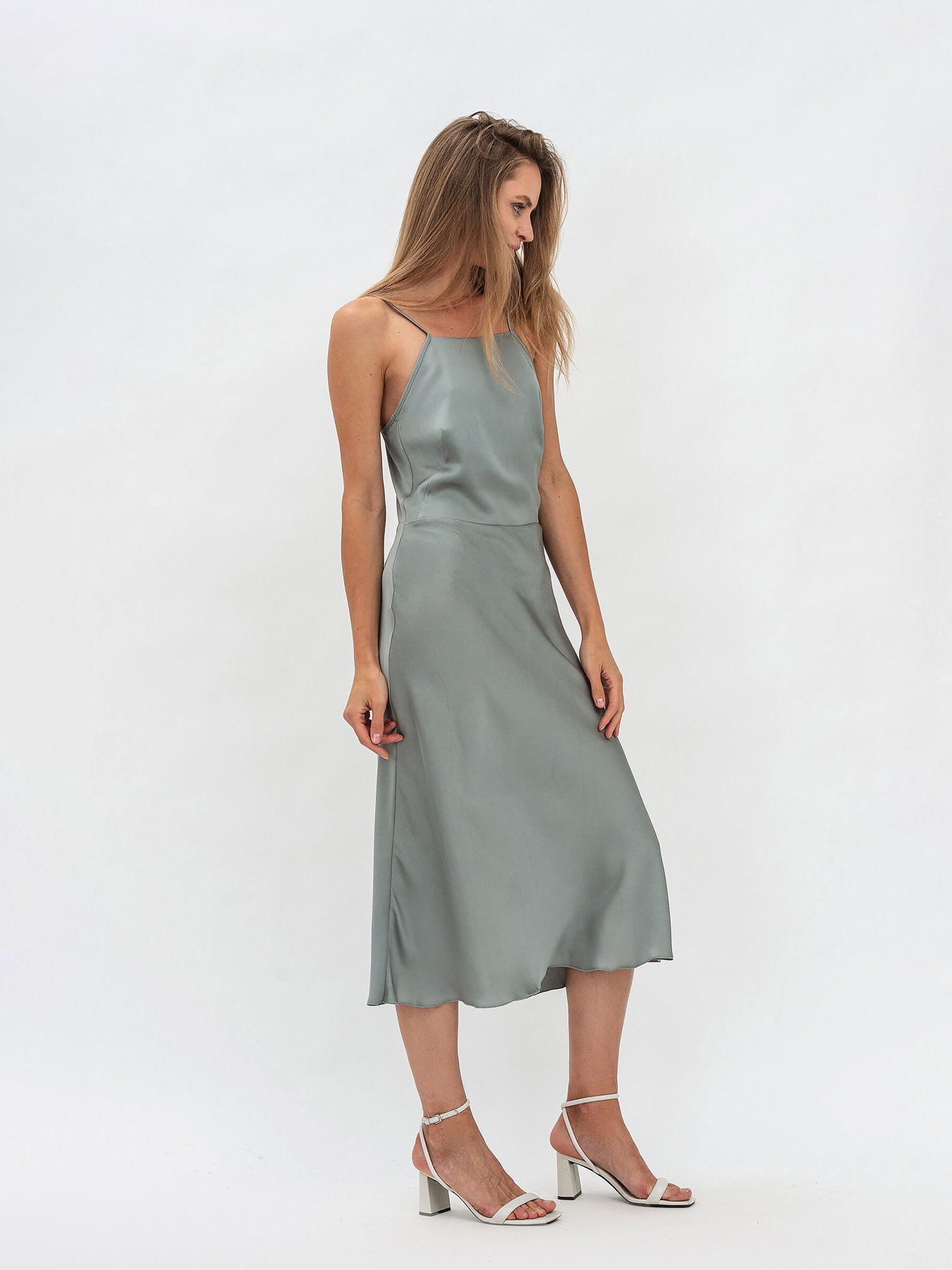 Сукні Lesia модель GreenGrayan2WMNSDRSSLS Фото