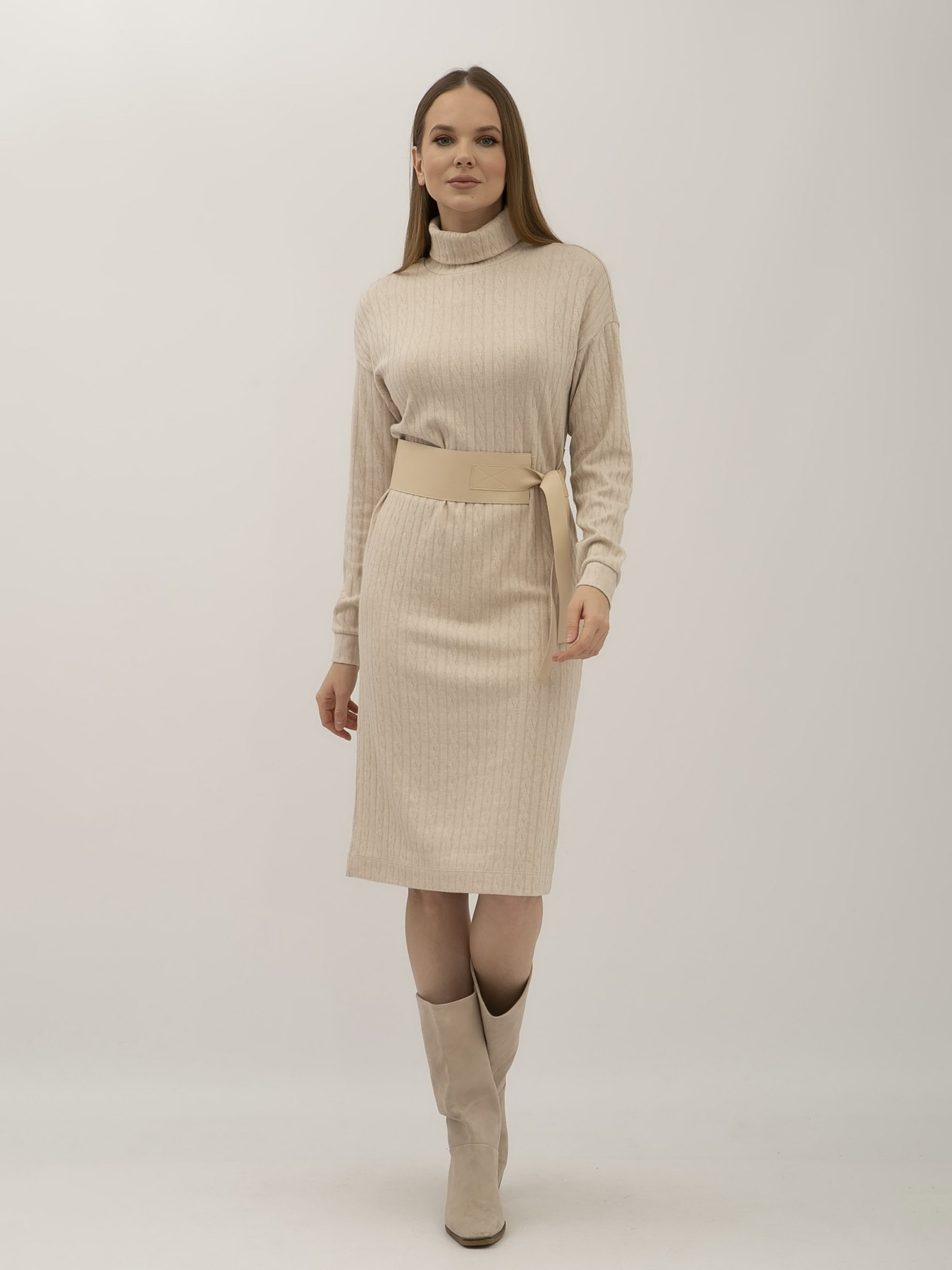 Платья Lesia модель Kaina02BeigeWMNSDRSSLS Фото