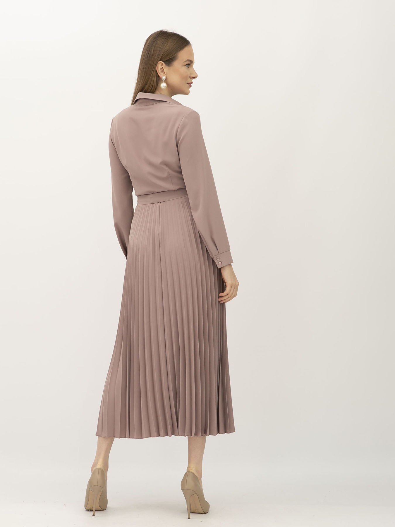 Платья Lesia модель Manid404BrownWMNSDRSSLS Фото