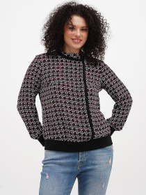 Блуза Sassofono модель A271-SC-3508_черный_бежевый Фото