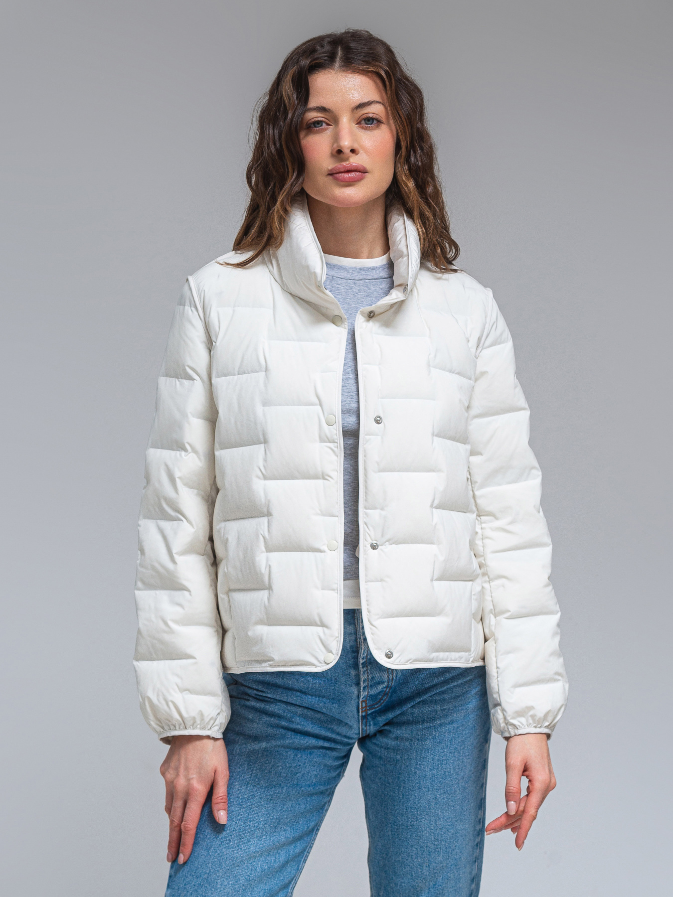 Демісезонна куртка VIVA WEAR модель 24-milk Фото