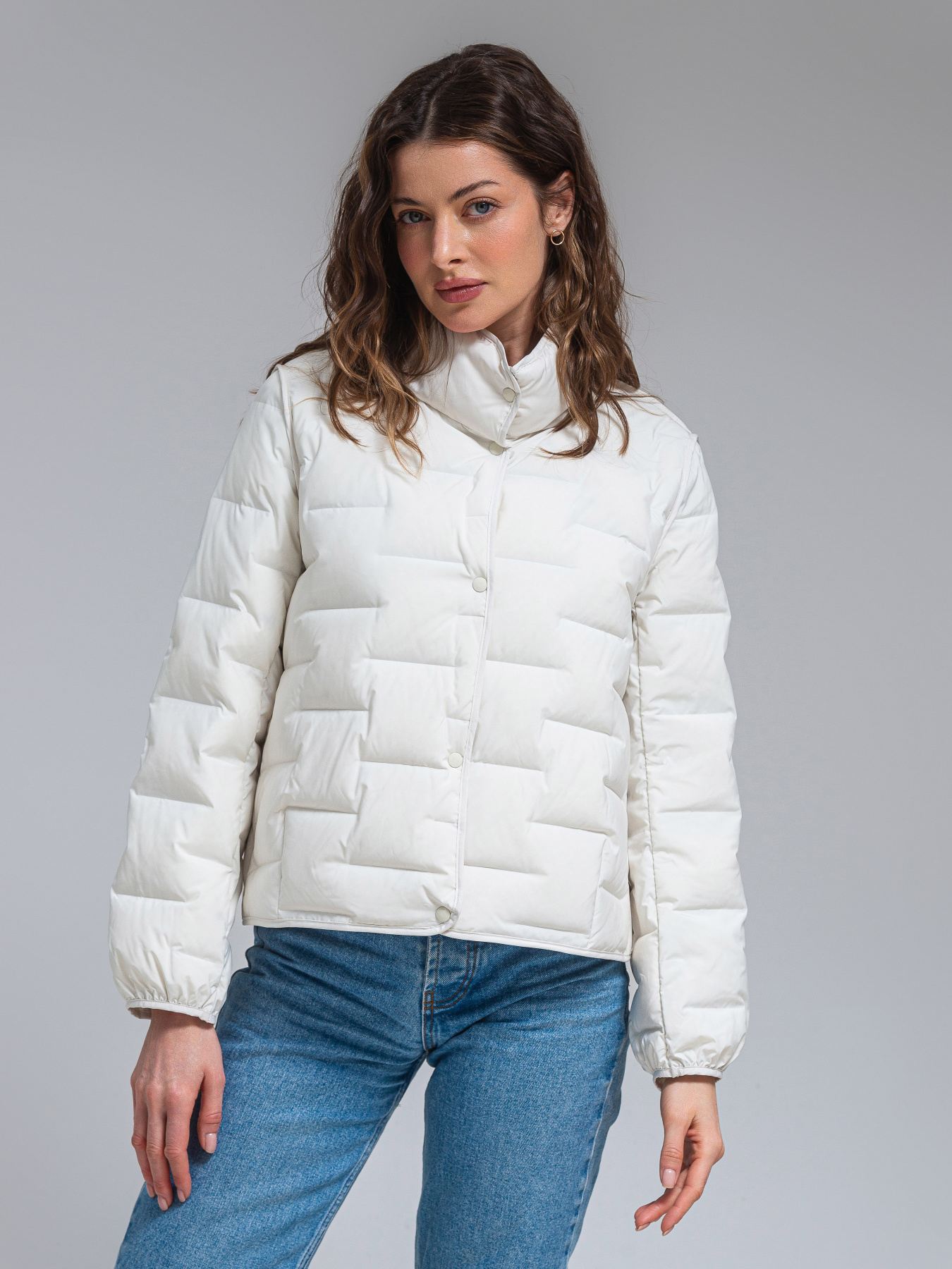 Демісезонна куртка VIVA WEAR модель 24-milk Фото