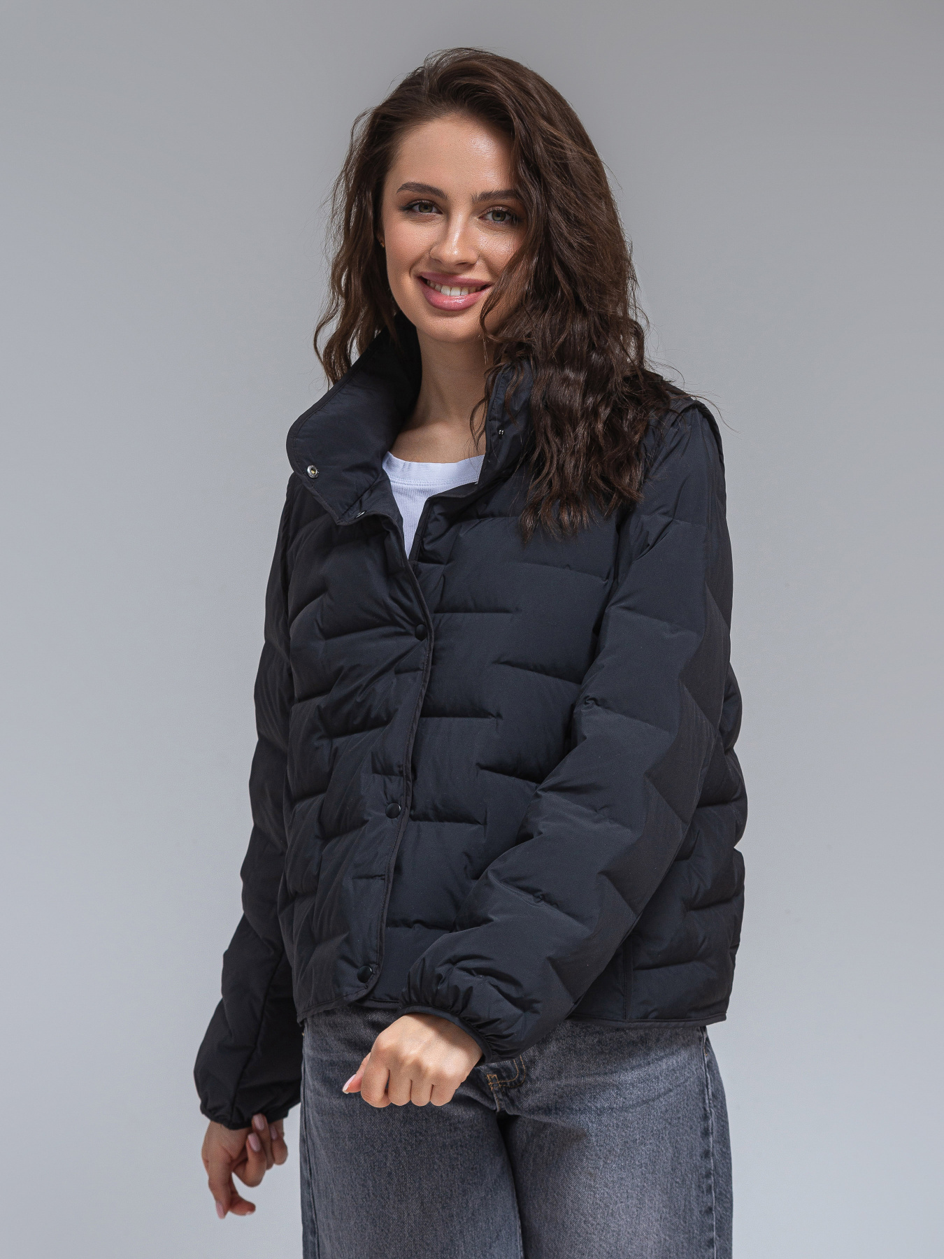 Демісезонна куртка VIVA WEAR модель 24-black Фото