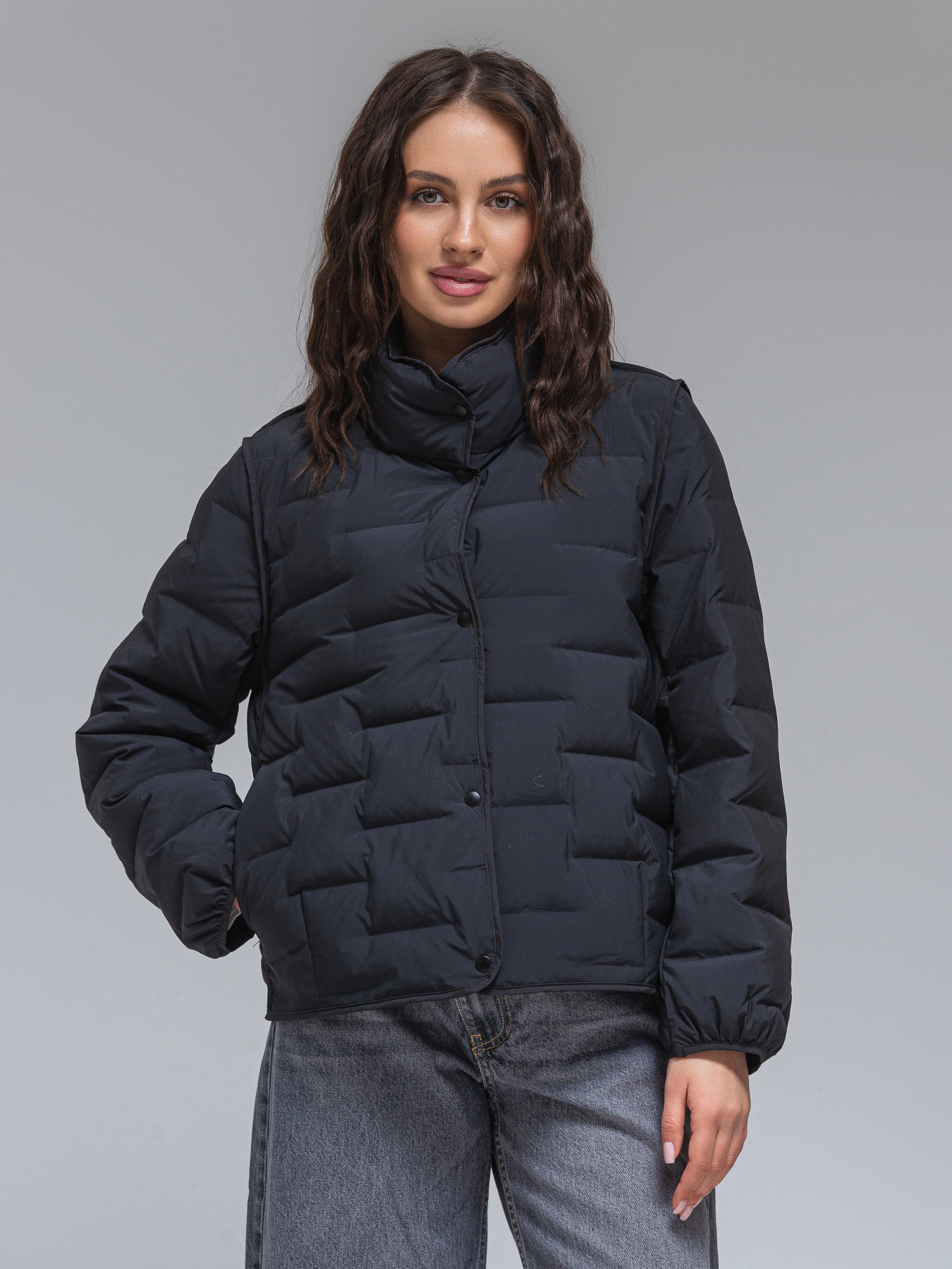 Демісезонна куртка VIVA WEAR модель 24-black Фото