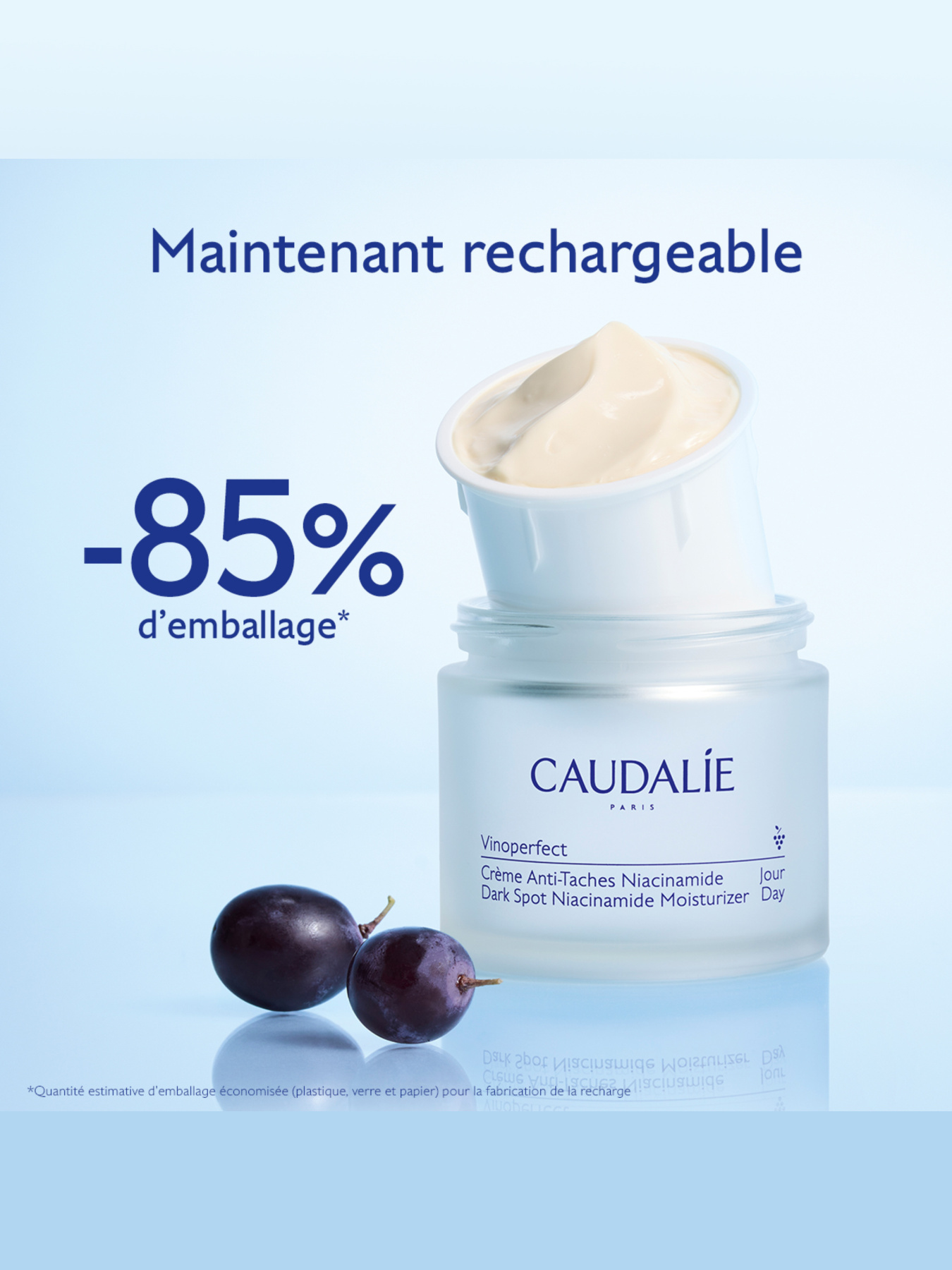 Vinoperfect Дневной крем для сияния кожи, сменный блок CAUDALIE модель 464 Фото