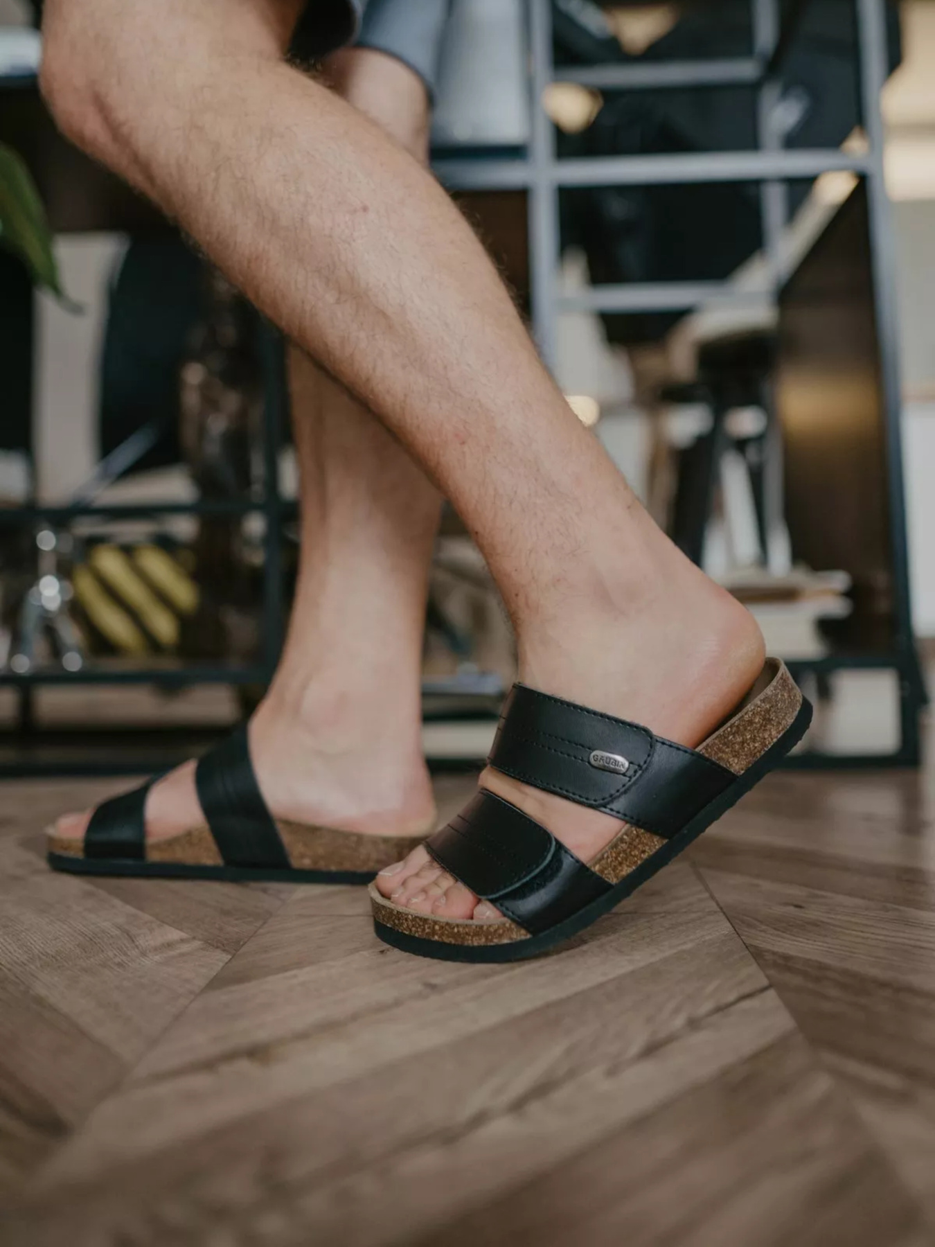 Шлепанцы Grubin модель gr-59405_black Фото