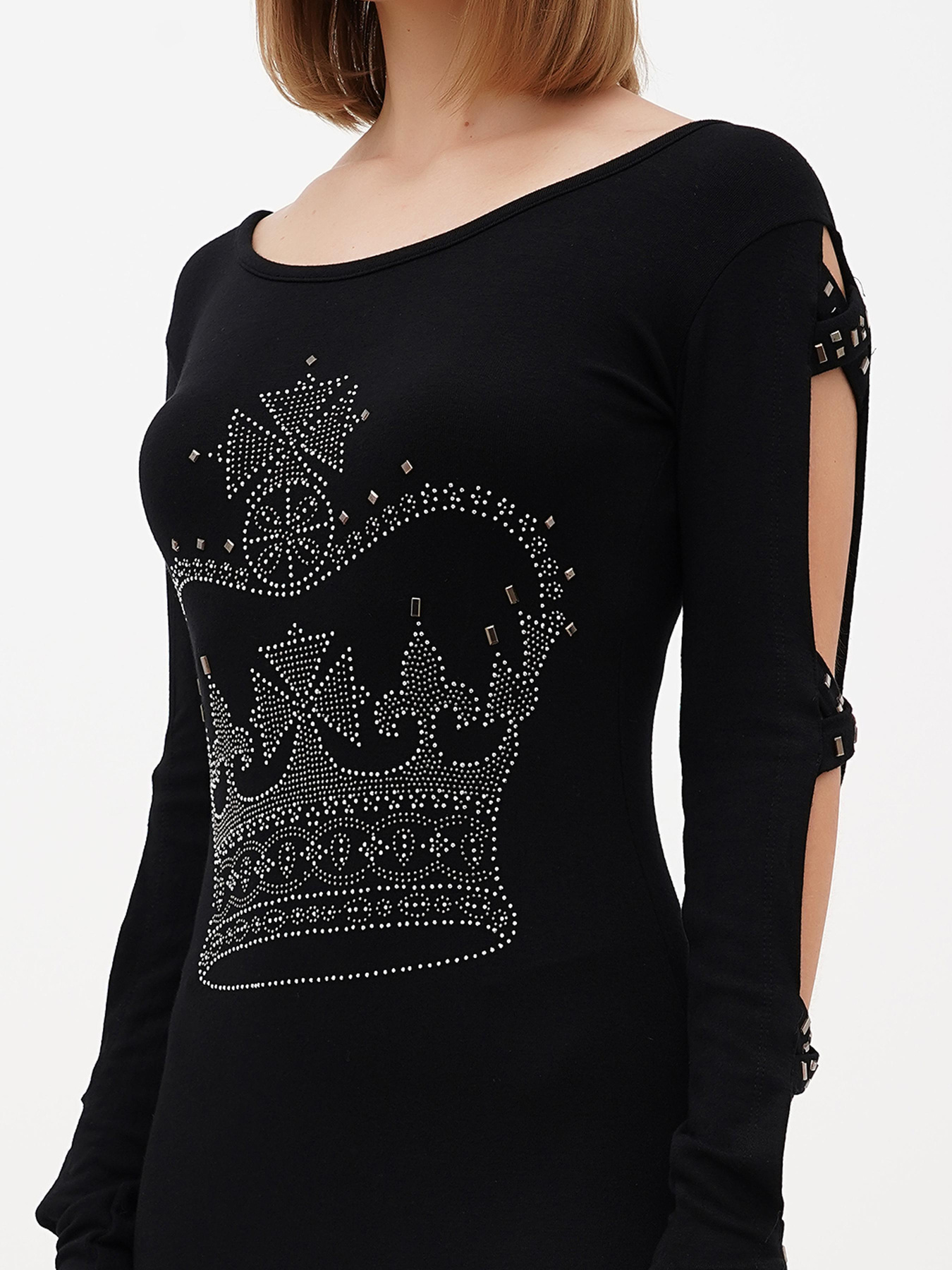 Туника Sassofono модель A271-SC-1484_черный Фото