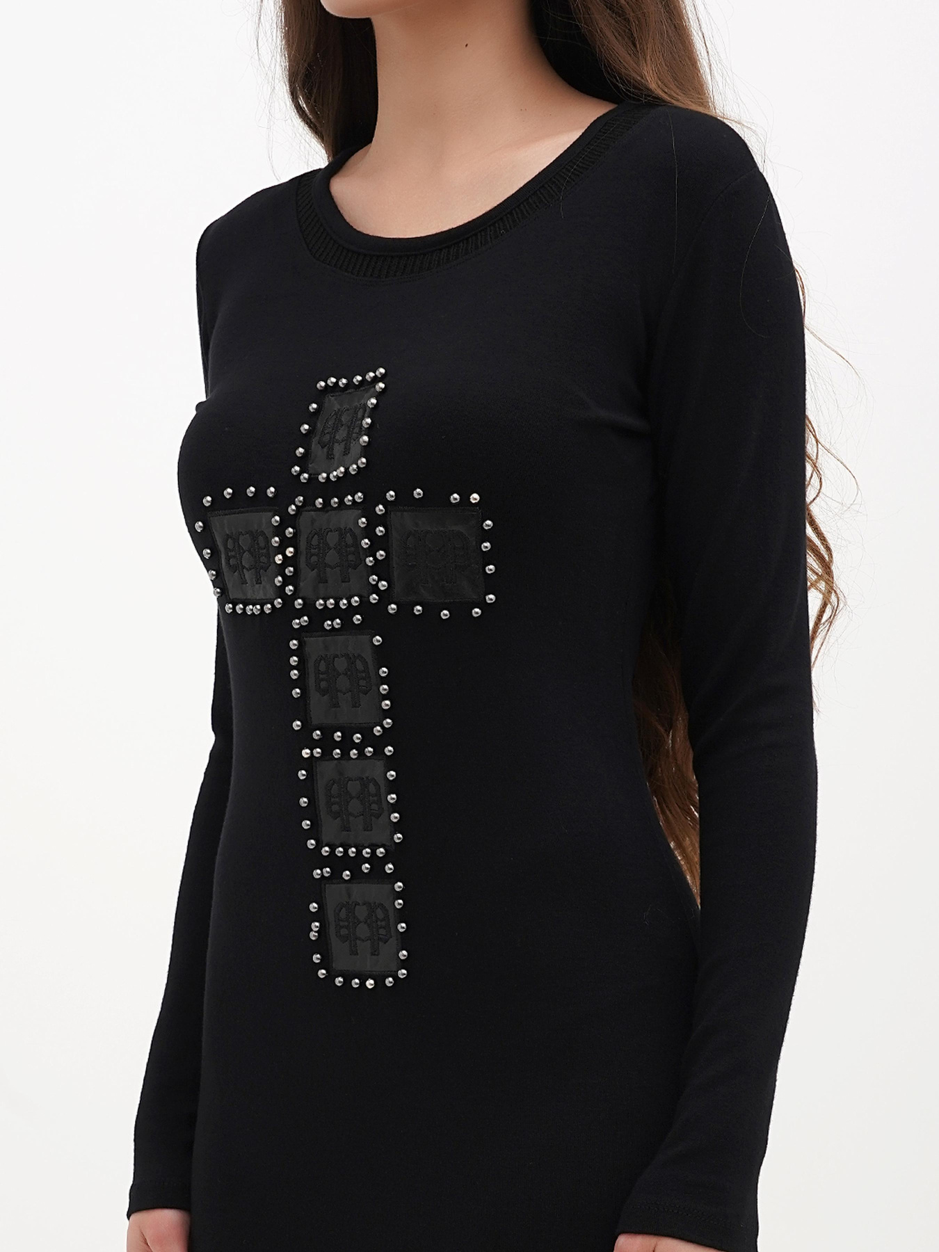 Туника Sassofono модель A271-SC-1468_черный Фото