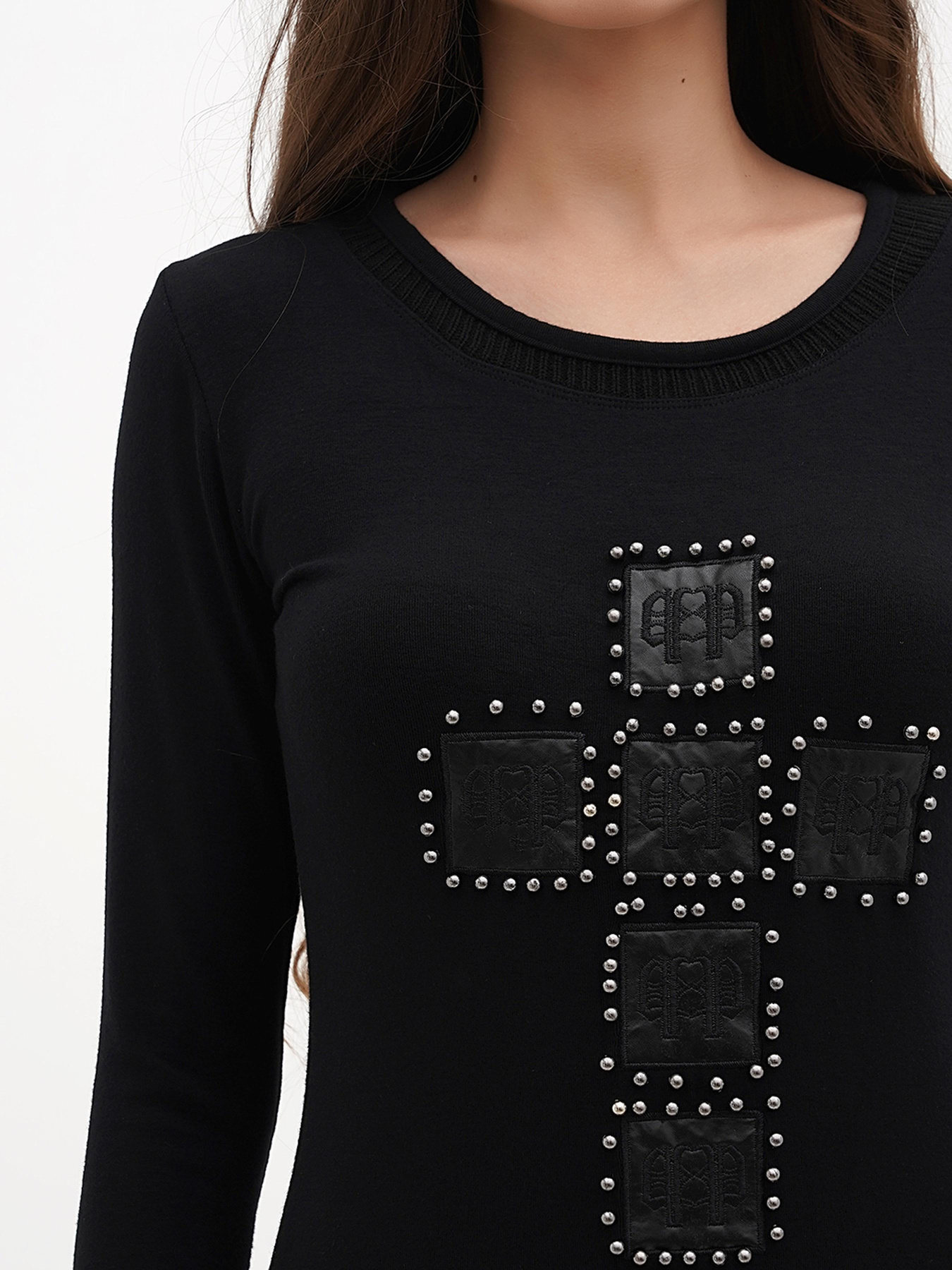 Туника Sassofono модель A271-SC-1468_черный Фото