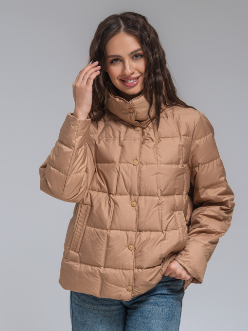 Демисезонная куртка VIVA WEAR модель 6537-beige Фото