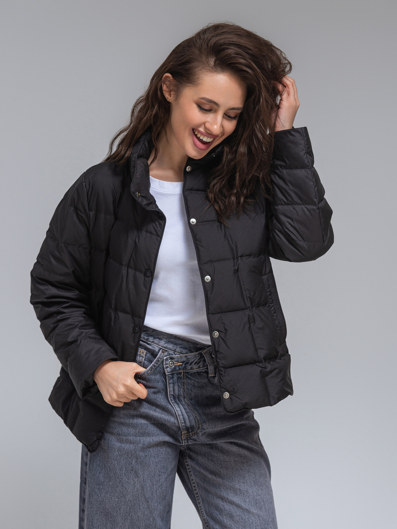 Демісезонна куртка VIVA WEAR модель 6537-black Фото