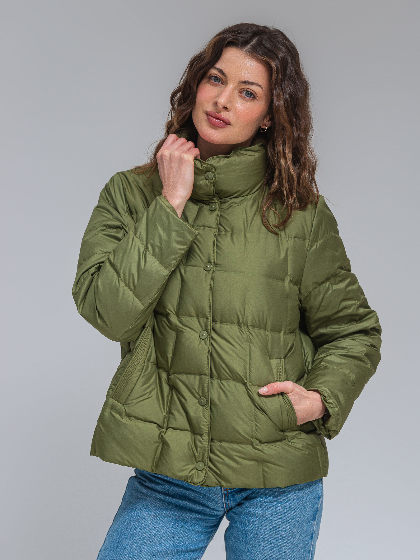 Демісезонна куртка VIVA WEAR модель 6537-green Фото