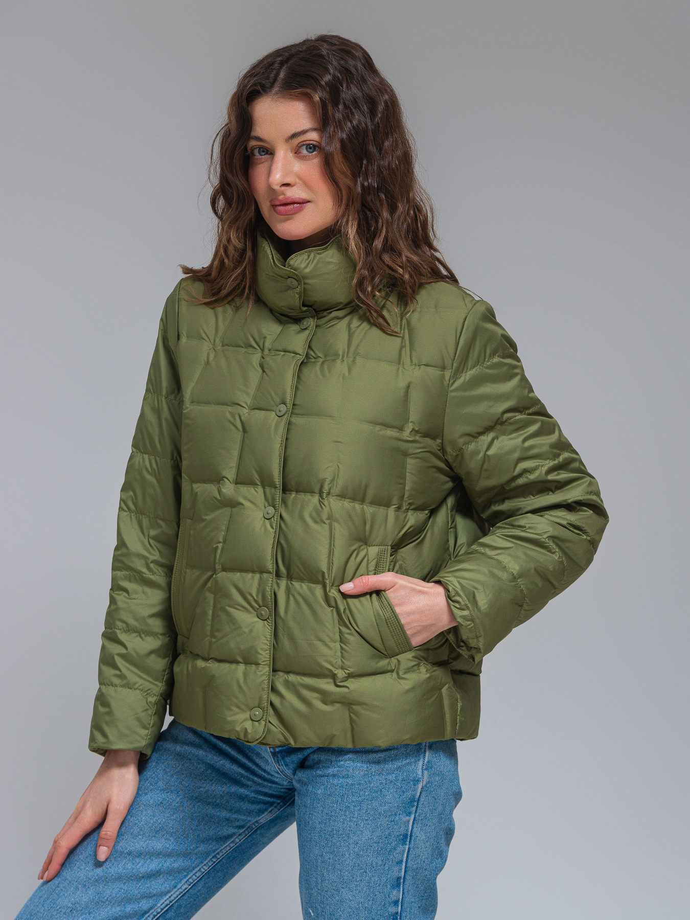 Демісезонна куртка VIVA WEAR модель 6537-green Фото