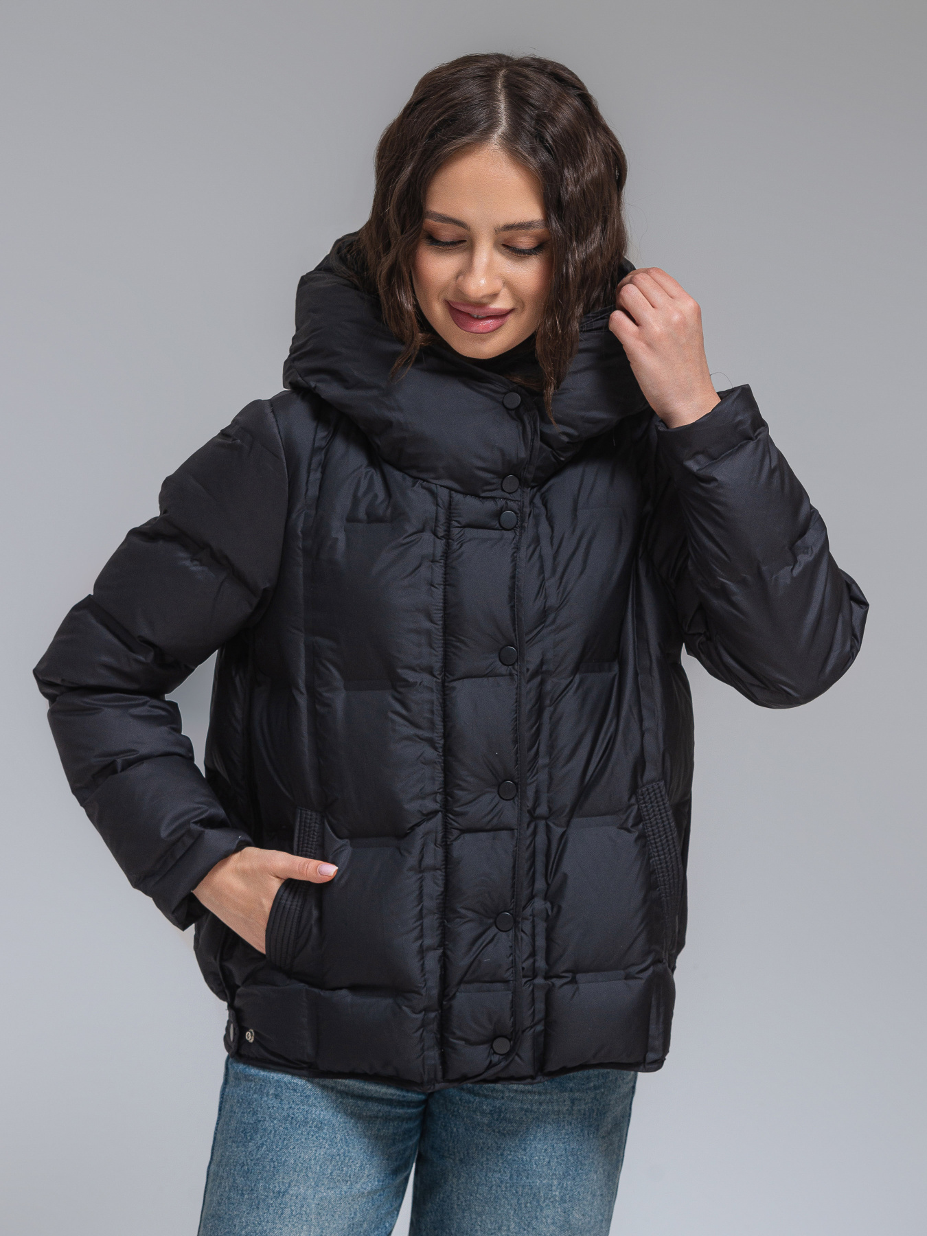 Демисезонная куртка VIVA WEAR модель 8856-black Фото