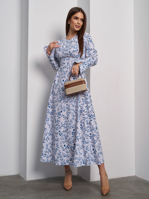 Сукня максі ISSA Plus модель SA-588_мультиколор Фото