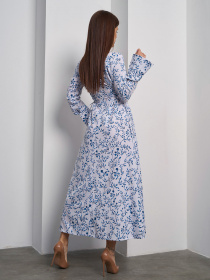 Платье макси ISSA Plus модель SA-588_мультиколор Фото