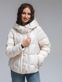 Демісезонна куртка VIVA WEAR модель 8856-milk Фото