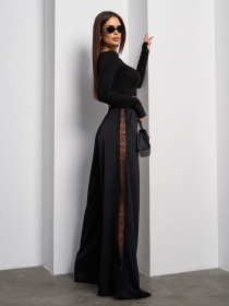 Палаццо ISSA Plus модель SA-596_черный Фото