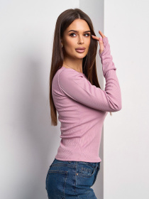 Лонгслив ISSA Plus модель 14422A_сиреневый Фото