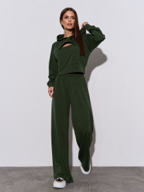 Повседневный костюм ISSA Plus модель 14462_хаки Фото