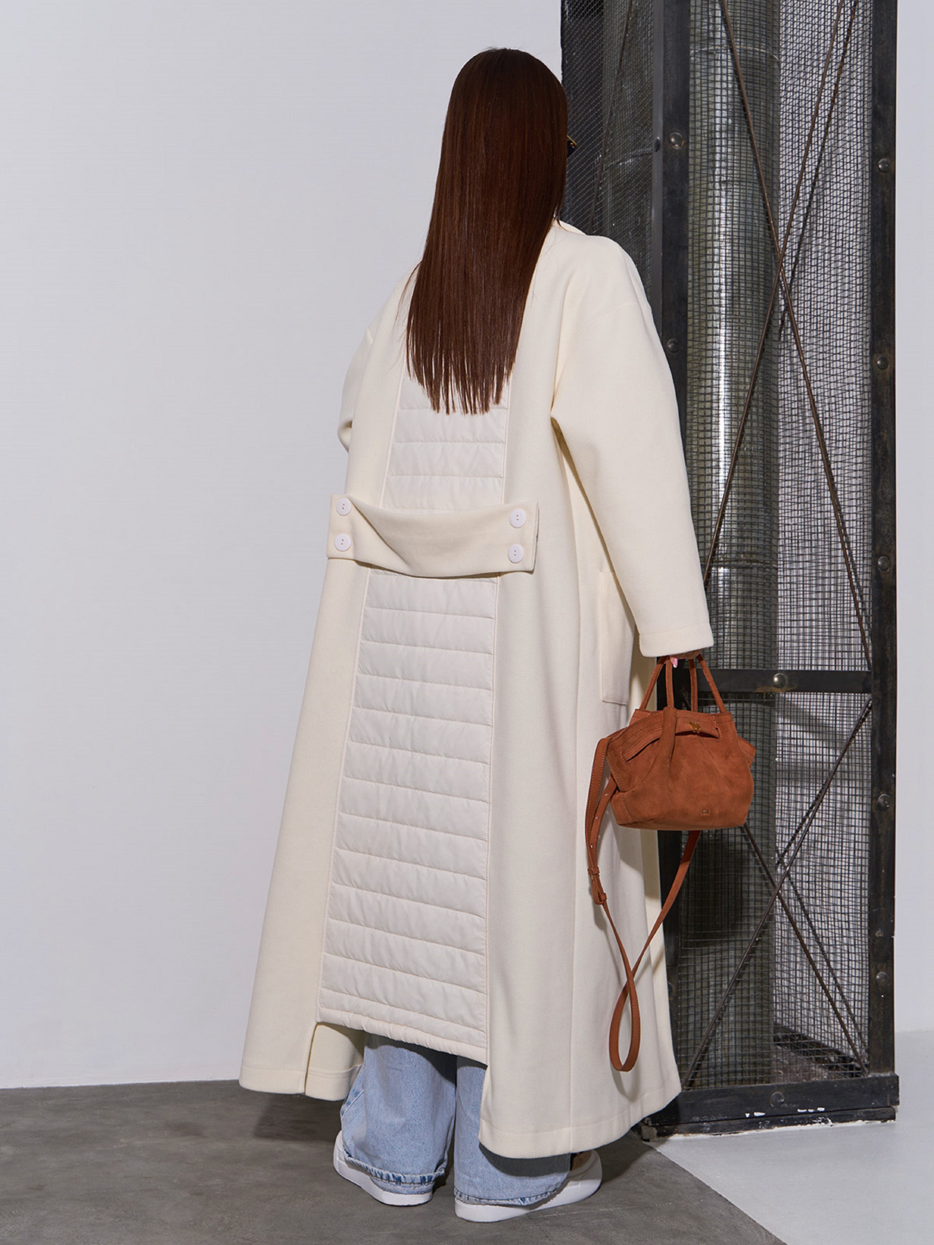 Пальто ISSA Plus модель 15046_молочный Фото