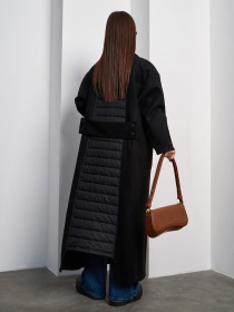 Пальто ISSA Plus модель 15046_черный Фото