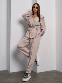 Костюм ISSA Plus модель 15049_светло_бежевый Фото