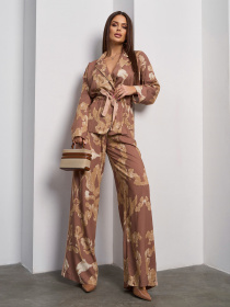 Костюм ISSA Plus модель 15050_коричневый Фото