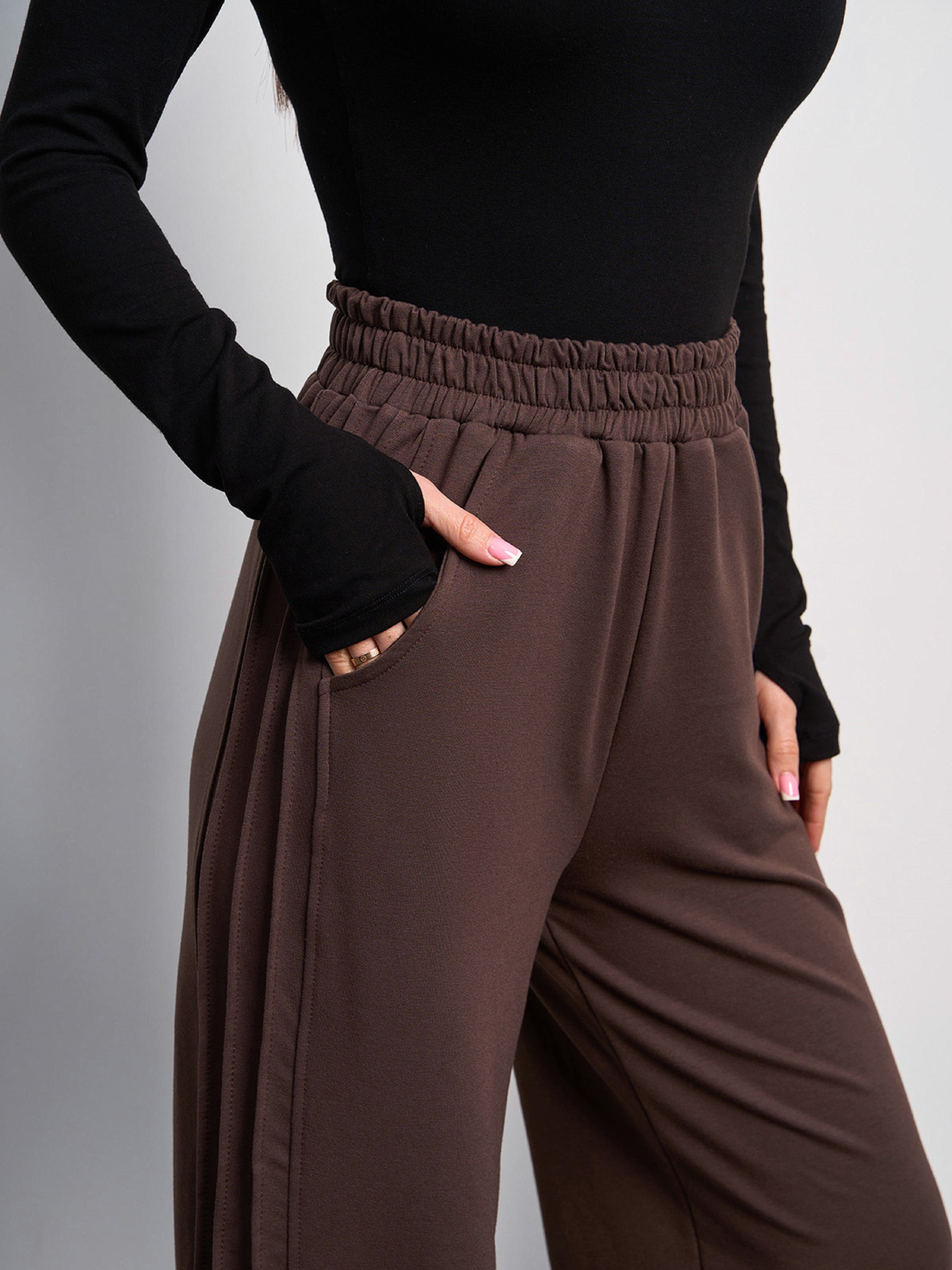 Спортивні штани ISSA Plus модель 15055_коричневый Фото