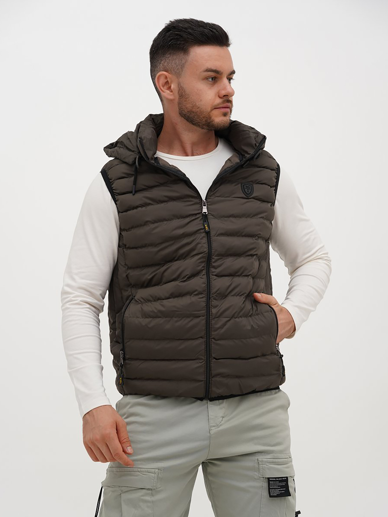 Жилет с утеплителем Trend Collection модель TC12739KhakiZHLTDMMN Фото