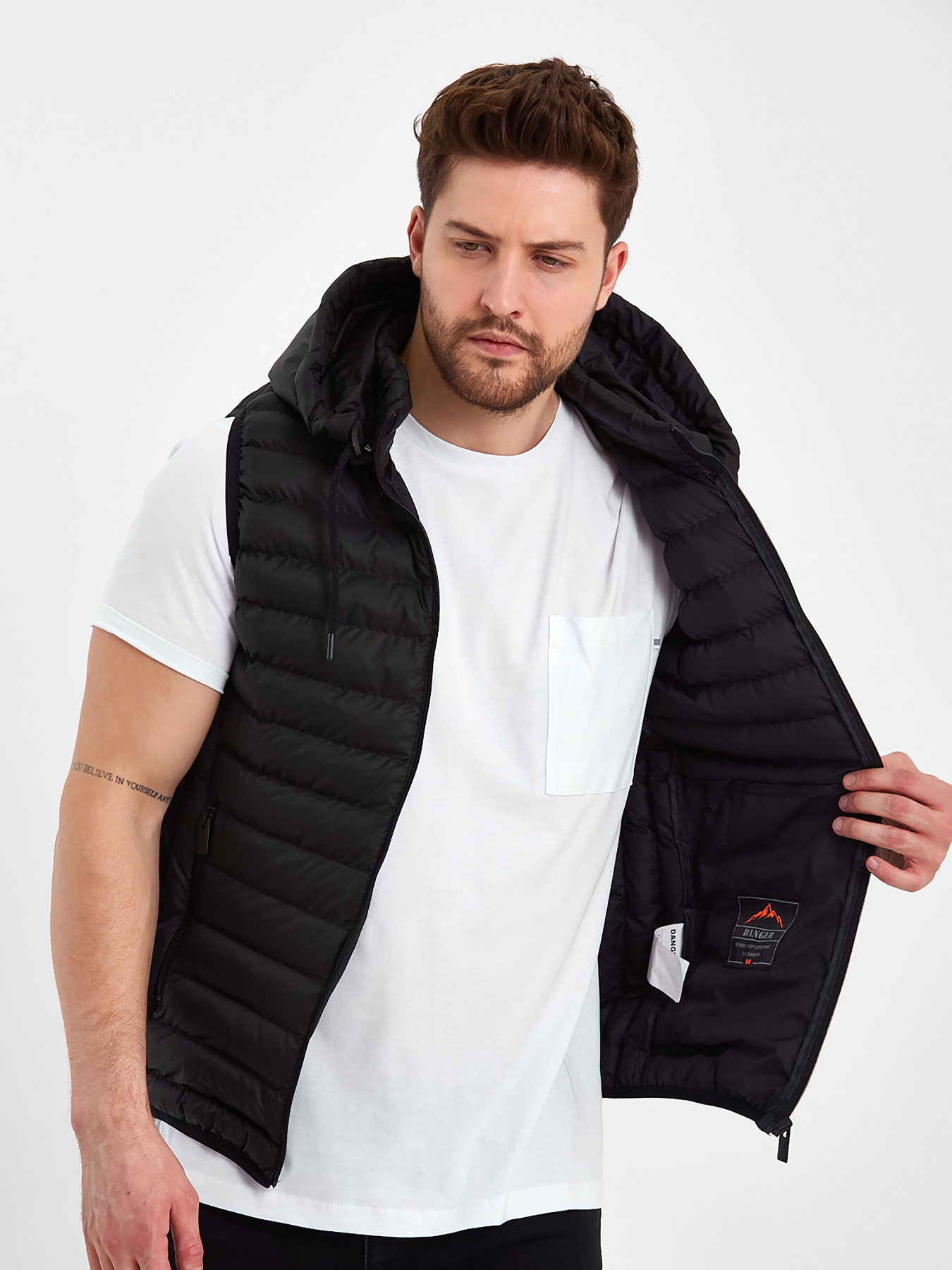 Жилет с утеплителем Trend Collection модель TC6768BlackZHLTDMMN Фото