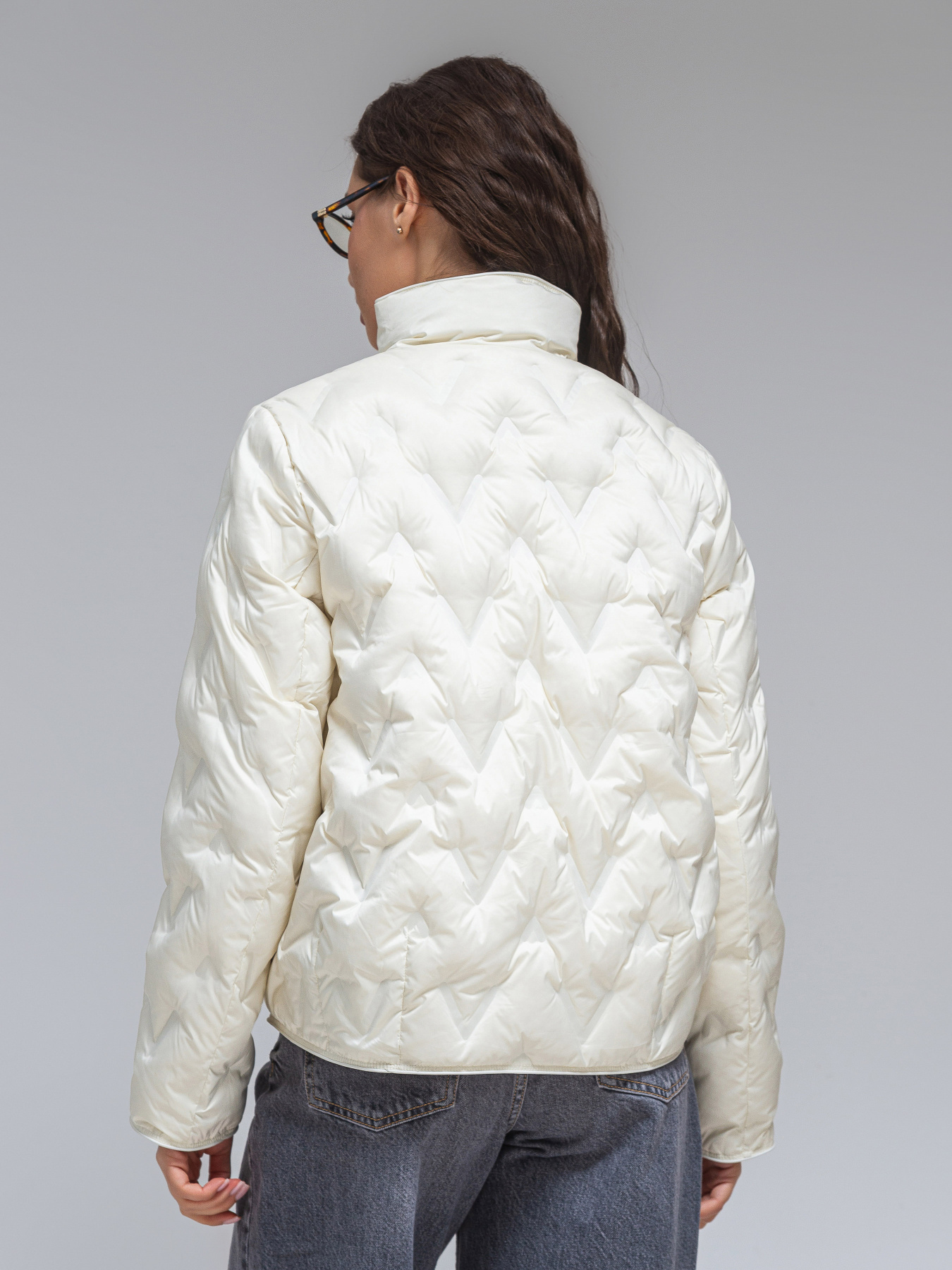 Демісезонна куртка VIVA WEAR модель 065-milk Фото